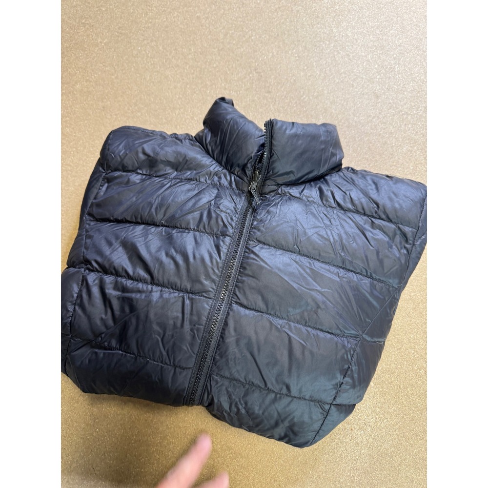 Eddie Bauer Mens Black‎ Down Puffer Jacket EB650 Lightweight Full Zip Size M